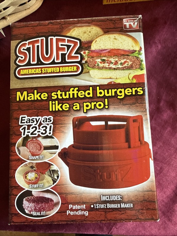 STUFZ Burger Stuffer / Tortilla baked Bowl / Bread Warmer/ As Seen On TV - New gallery