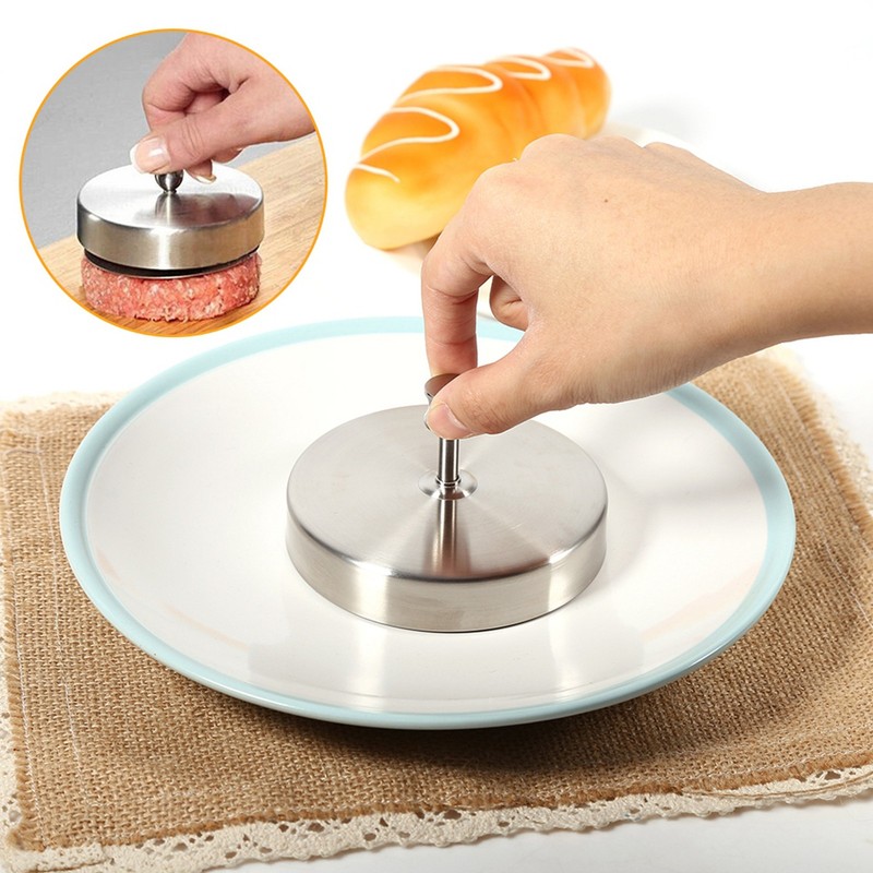 Stainless Steel Heavy Duty Stuffed Hamburger Meat Beef Press Mould Patty Maker gallery