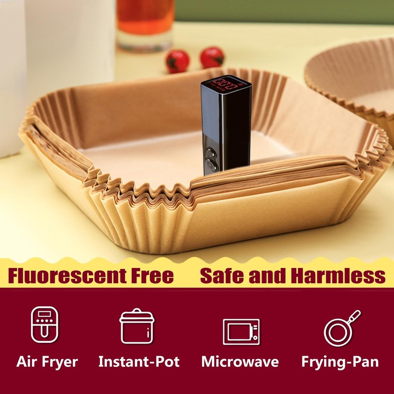 Air Fryer Liners for CHEFMAN 2 Qt Mini Fryer, 5.5 Inch, Natural gallery