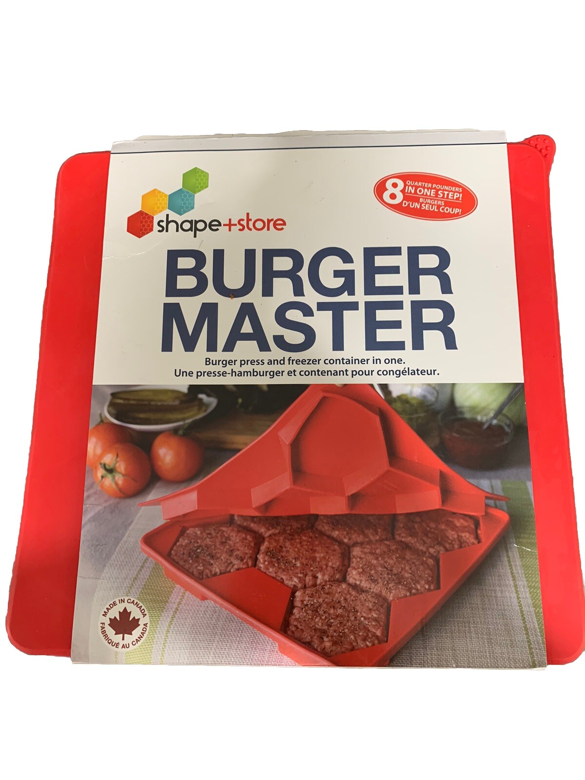 Burger Master Innovative 8 in 1 Burger Press and Freezer Container gallery