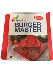 Burger Master Innovative 8 in 1 Burger Press and Freezer Container