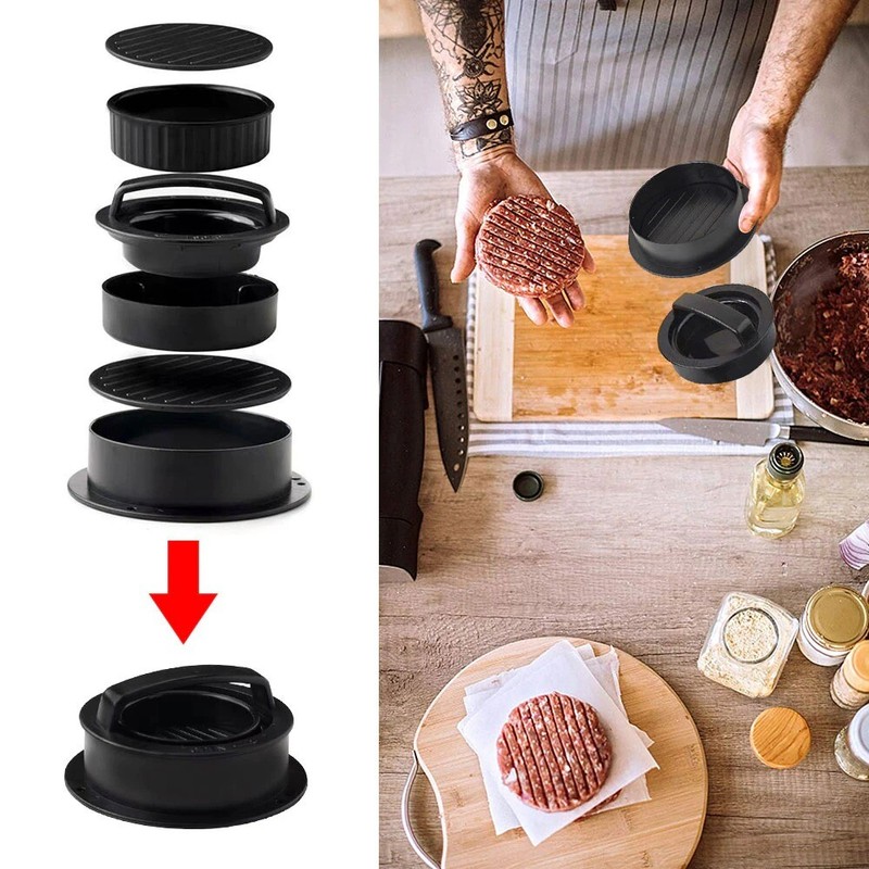 ABS HAMBURGER MEAT PRESS Maker Round Shape Non-Stick Grill Pie Press Kitchen Ite gallery