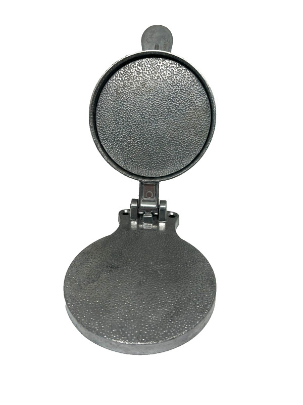 Aluminum Hamburger Press with Hinge Vintage Taiwan Silver gallery