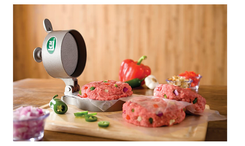 Aluminum Burger Press Adjustable Non Stick Easy Clean Hamburger Burgers Maker gallery