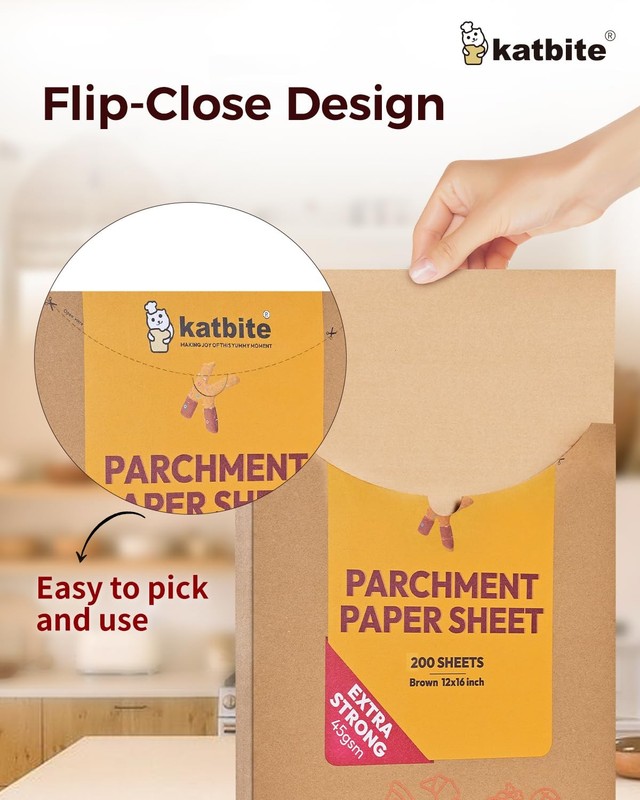 Katbite 200Pcs 12x16 In Unbleached Parchment 30.5x40.6cm-200, 12"x16"-200 gallery