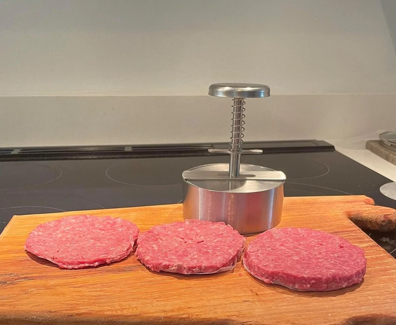 XL Burger Press 5 1/2" inch Patty Maker, Easy to Clean Dishwasher Safe, Stain... gallery