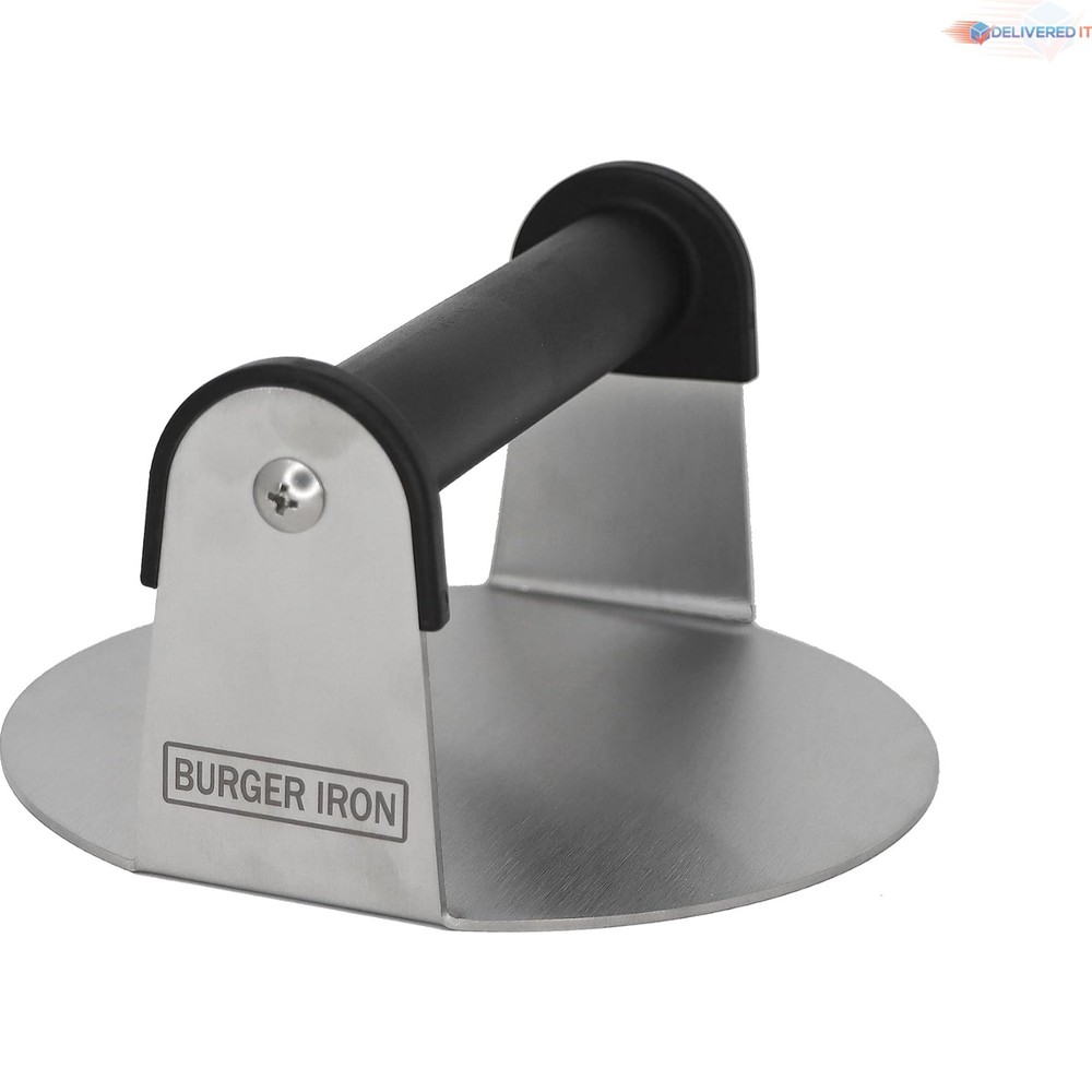 Stainless Steel Burger Press 6 Inch Flat Top Griddle Grill Smasher Tool