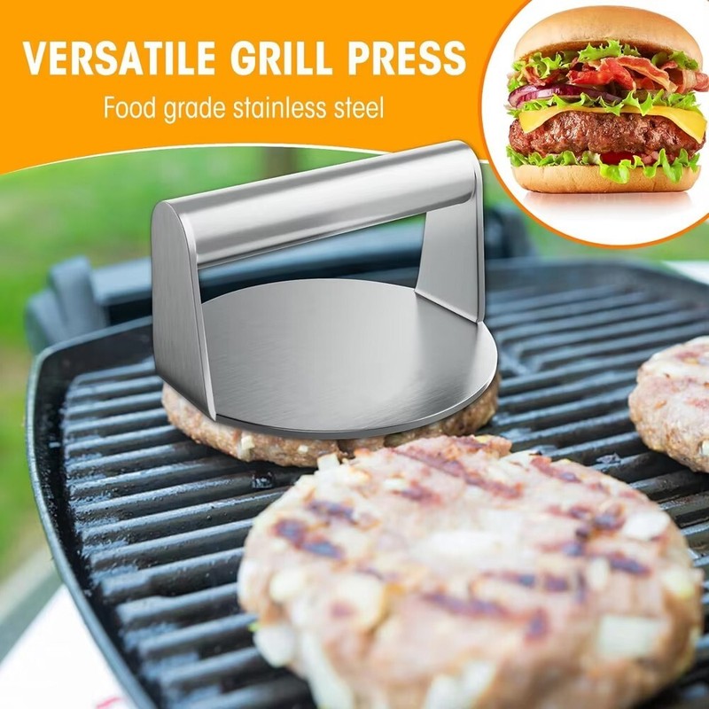 Meat Press for Hamburger Stainless Steel Circular Square Burger Patty Maker gallery