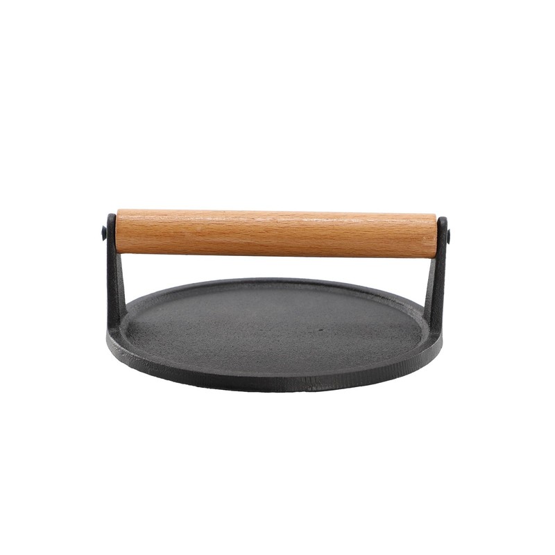 MegaChef 7.5 Inch Round Heavy Duty Cast Iron Grill Press gallery