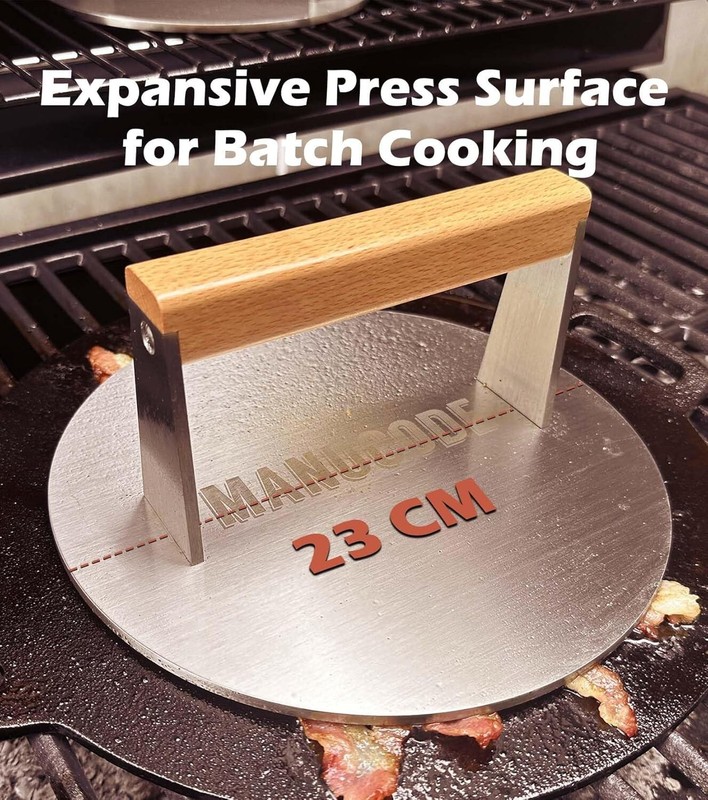 9-Inch Heavy-Duty Burger Press - Effortless Searing for Perfectly Cooked Meat gallery