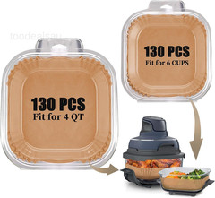 Air Fryer Liners Disposable for Ninja Crispi, 260 PCS Parchment Paper for Ninja