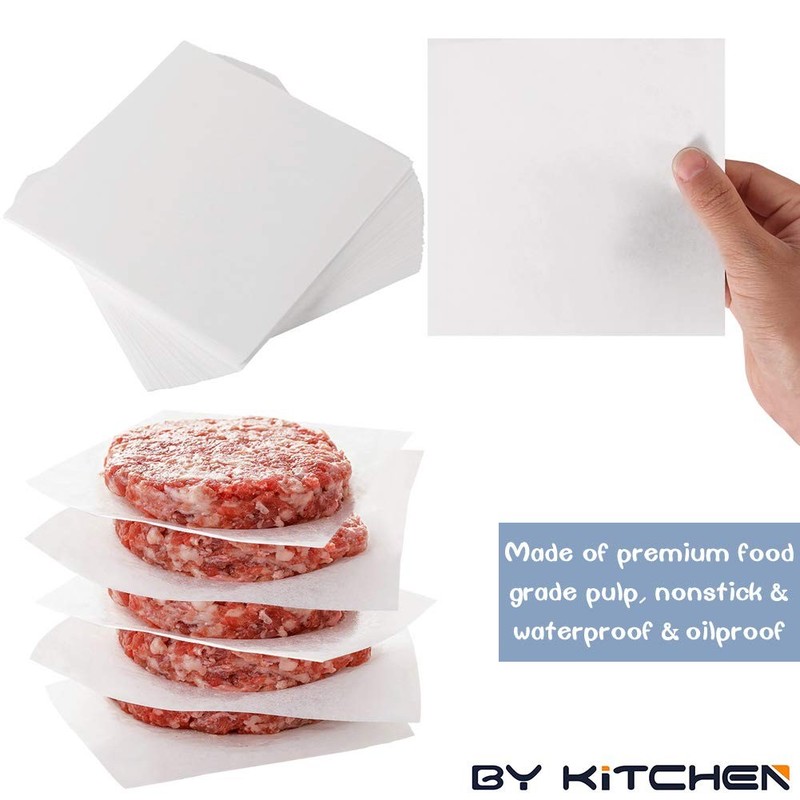 Burger Patty Paper, 5.5 x 5.5in, Set of 300, Paper inch, White gallery