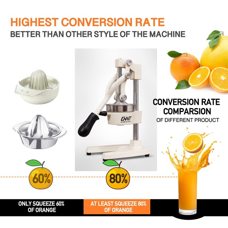 Commercial Heavy Duty Cast Iron Hand Press Manual Orange Citrus Lem... Fast Ship gallery