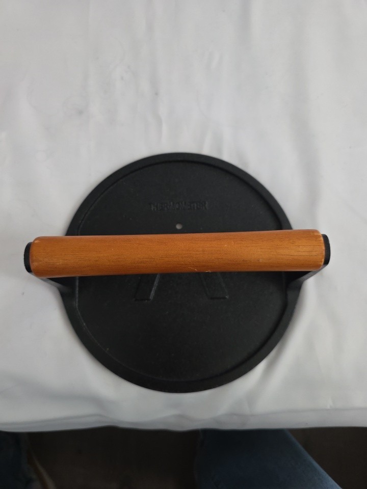 Nexgrill Cast Iron Grill Press Thermometer Port Burger Bacon Panini gallery