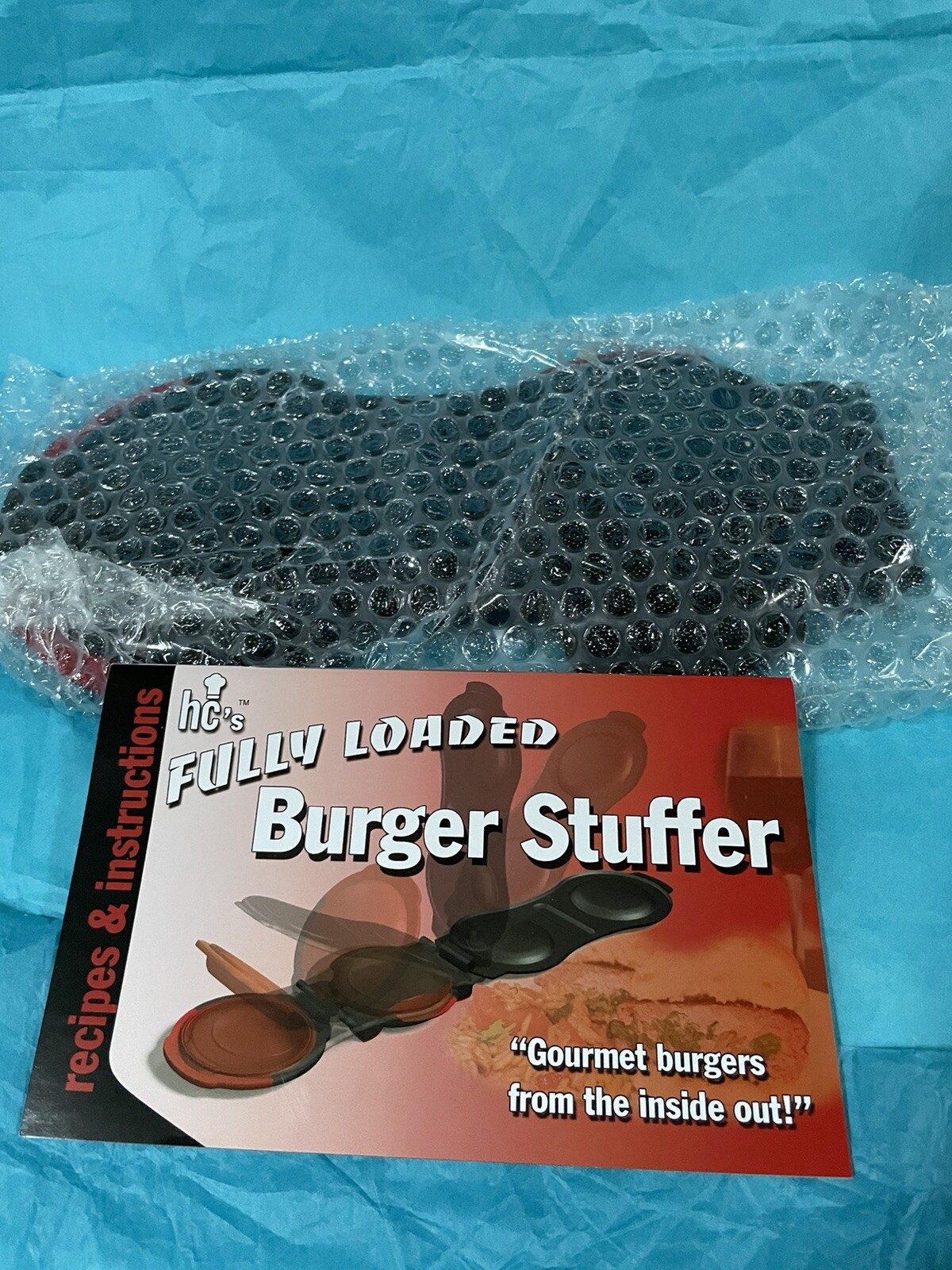 HEAD CHEF FULLY LOADED BURGER STUFFER ~ HAMBURGER NEW ~ gallery