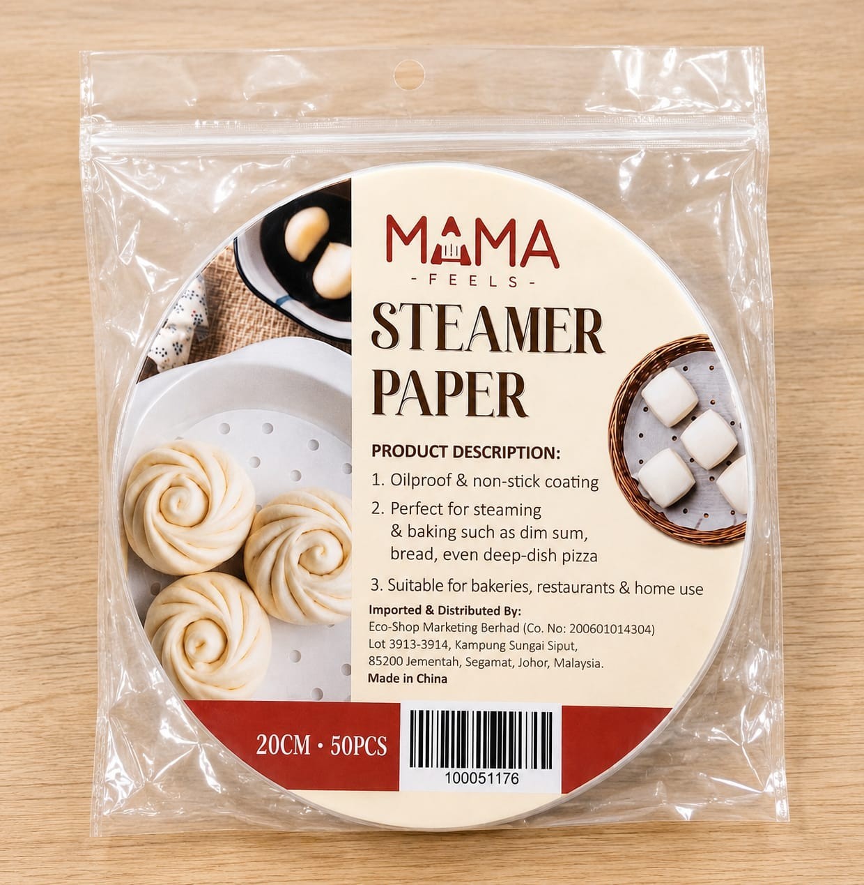 Steamer Paper 20cm 50PCS Non-Stick Oilproof Steaming Paper gallery