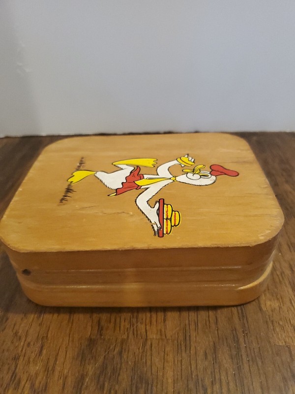 Vintage Wood Hamburger Press Mold Double Sided Mid Century Kitchen Decor RARE gallery