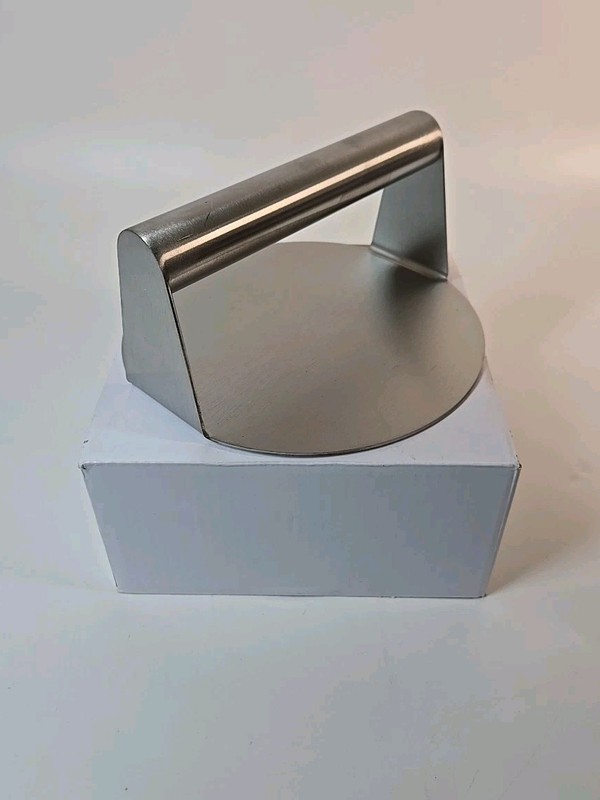 Stainless Steel Burger Press Round Smash Burger with Handle *New* gallery