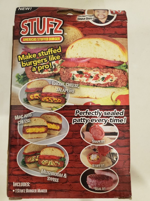 STUFZ - AMERICANS STUFFED BURGER AS SEEN ON TV NEW IN BOX gallery