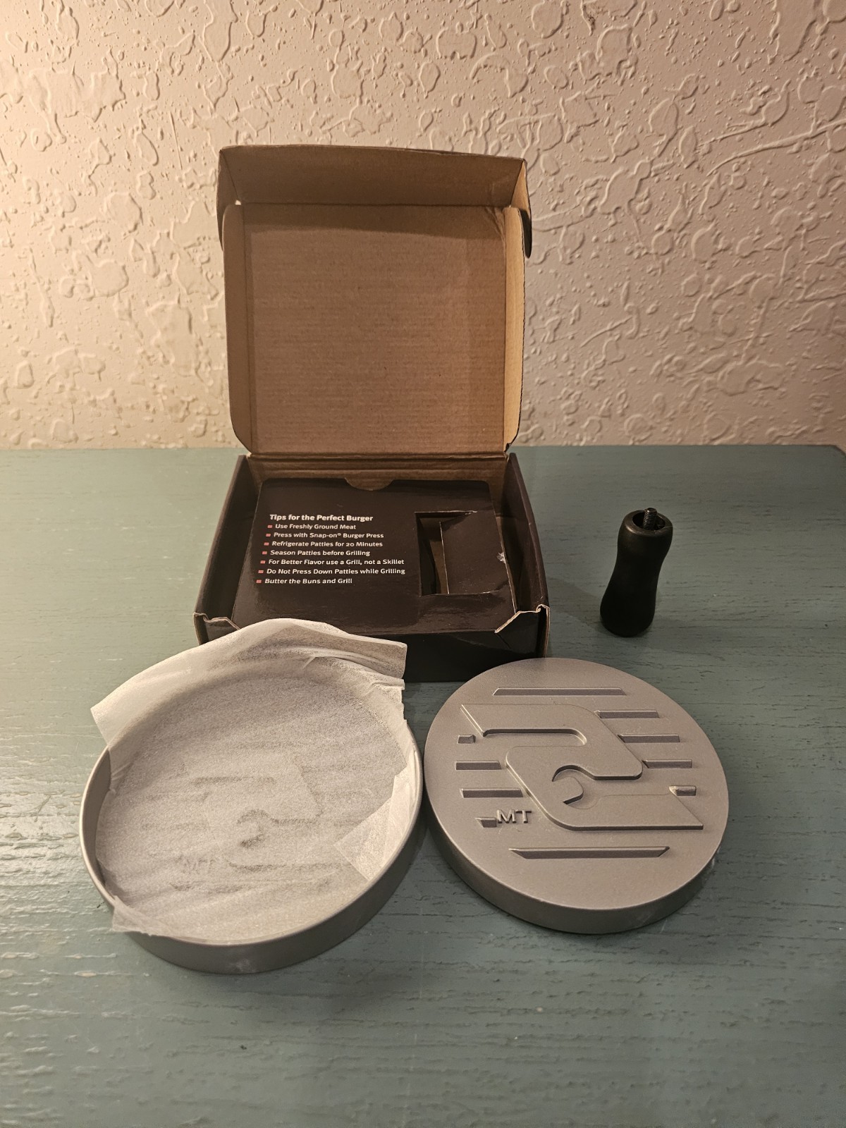 New/Old Stock Snap-on Custom Burger Press In Box-Very Good gallery