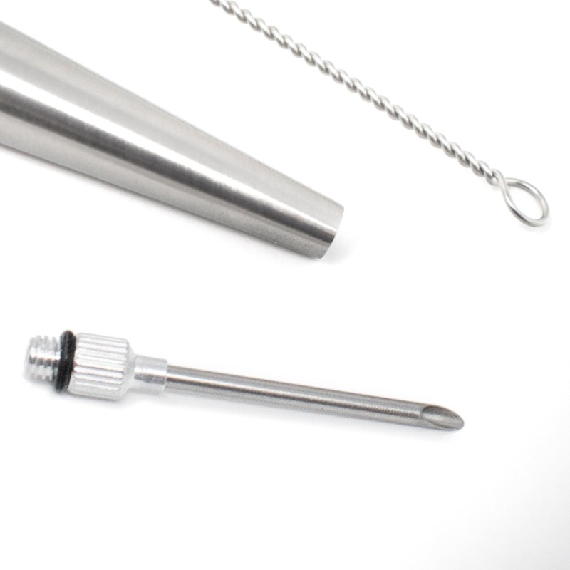 Norpro Deluxe Stainless Steel Baster with Injector and Cleaning Brush 11" x 2... gallery