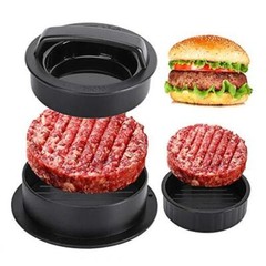 Hamburger Press Patty Maker, Burger Press, 3 in 1 Non-Stick Meat Beef Veggie