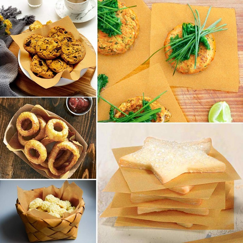 Hiware 200 Count Unbleached Patty Paper, Burger 200 (Pack of 1) gallery