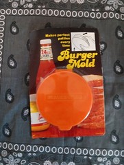 Vintage Plastic Burger Mold Hamburger Patty Maker Kitchen Cooking Hong Kong