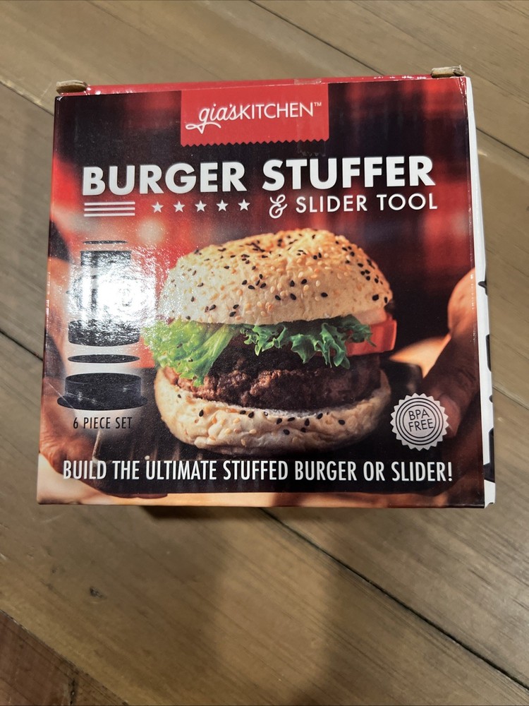 Hamburger Press Gourmet Burger Maker Stuffer And Slider Tool NEW