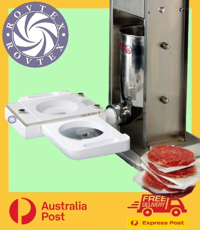 Patty Hamburger Press for Meat Mincers & Sausage Fillers with FIVE adaptors gallery