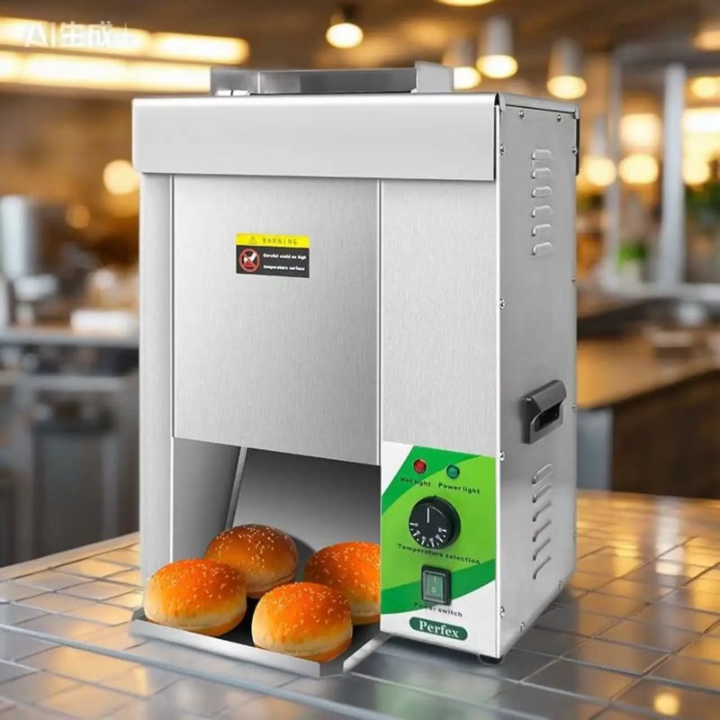 2000W Electric Bun Toaster of Hamburger Bread with Conveyor gallery