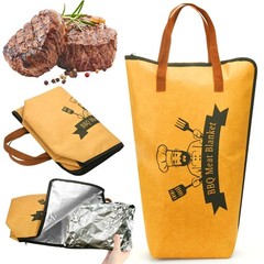 BBQ Blanket for Resting Meat Bag 21″ Brisket Blanket Barbecue Tool Sets with …