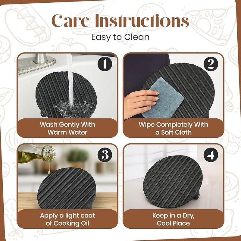 3-in-1 Cast Iron Burger Press Tool Set Spatula Patty Maker Gift Box BBQ Griddle gallery