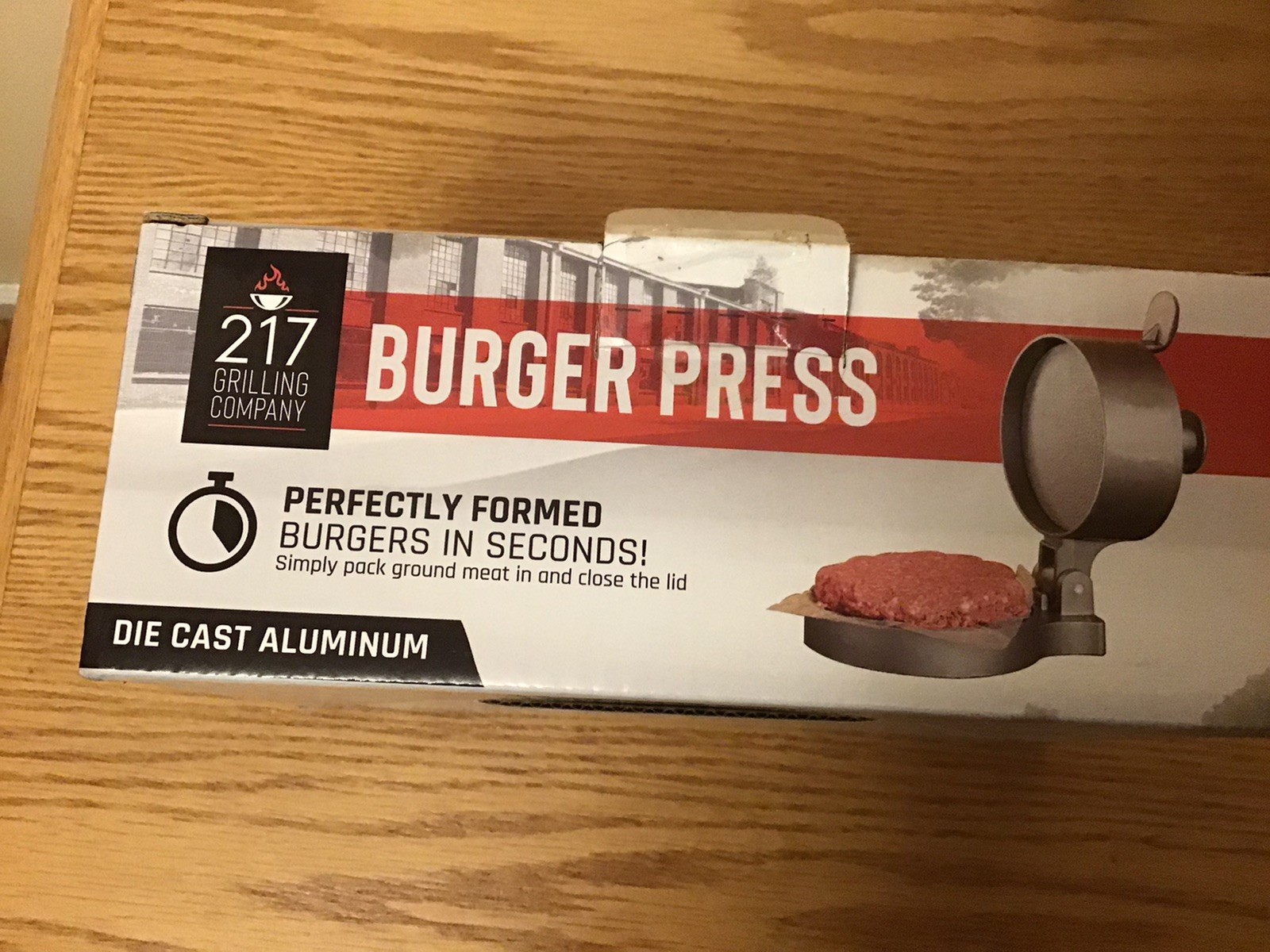 217 Grilling Company Burger Press Die Cast Aluminum Never Used gallery