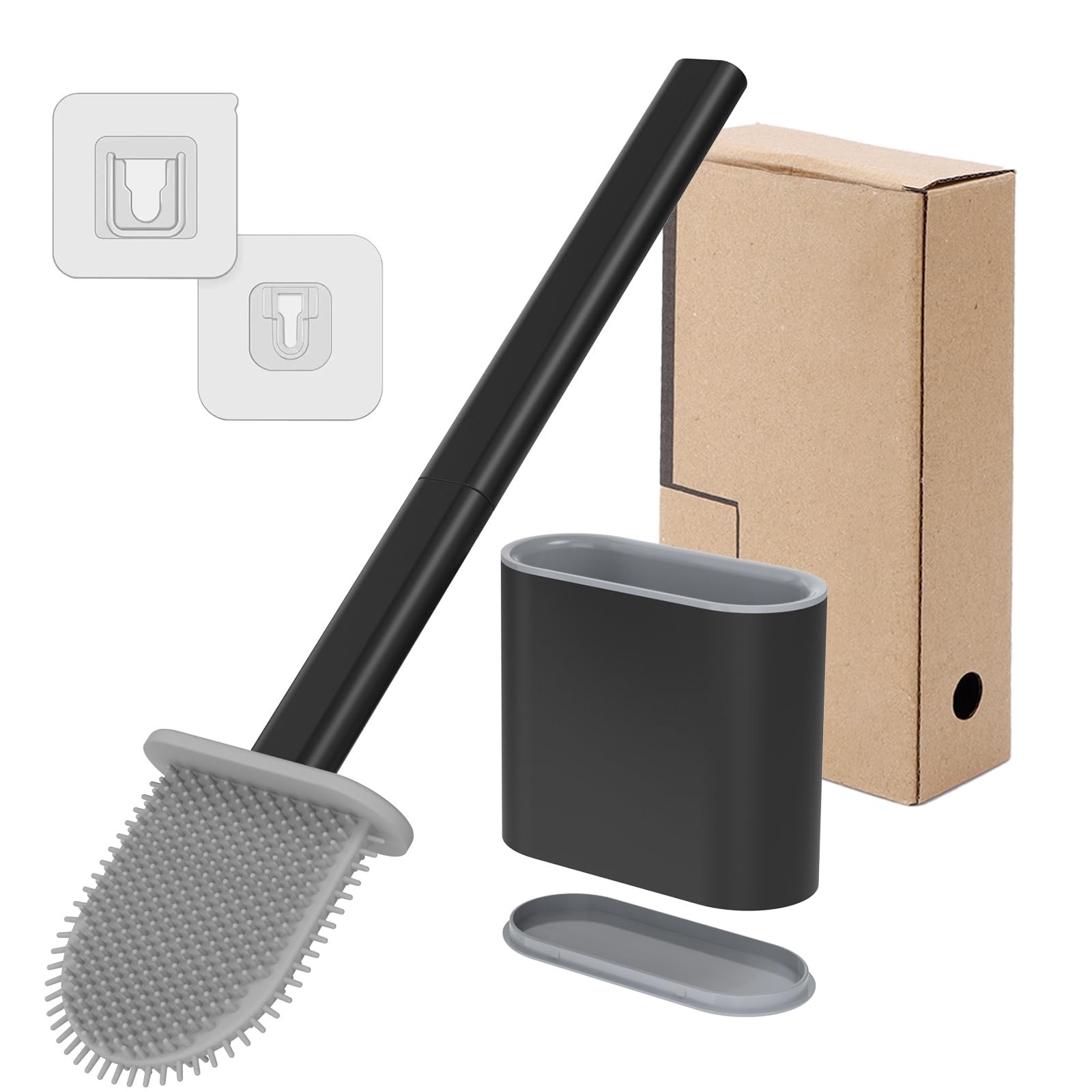 TEITEAI RV Toilet Bowl Brush - Silicone Bristles, Gentle on Toilets | Wall-Mo... gallery