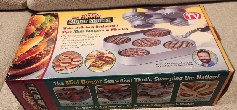 Big City Slider Station Mini Burger Maker Pan New In Box gallery