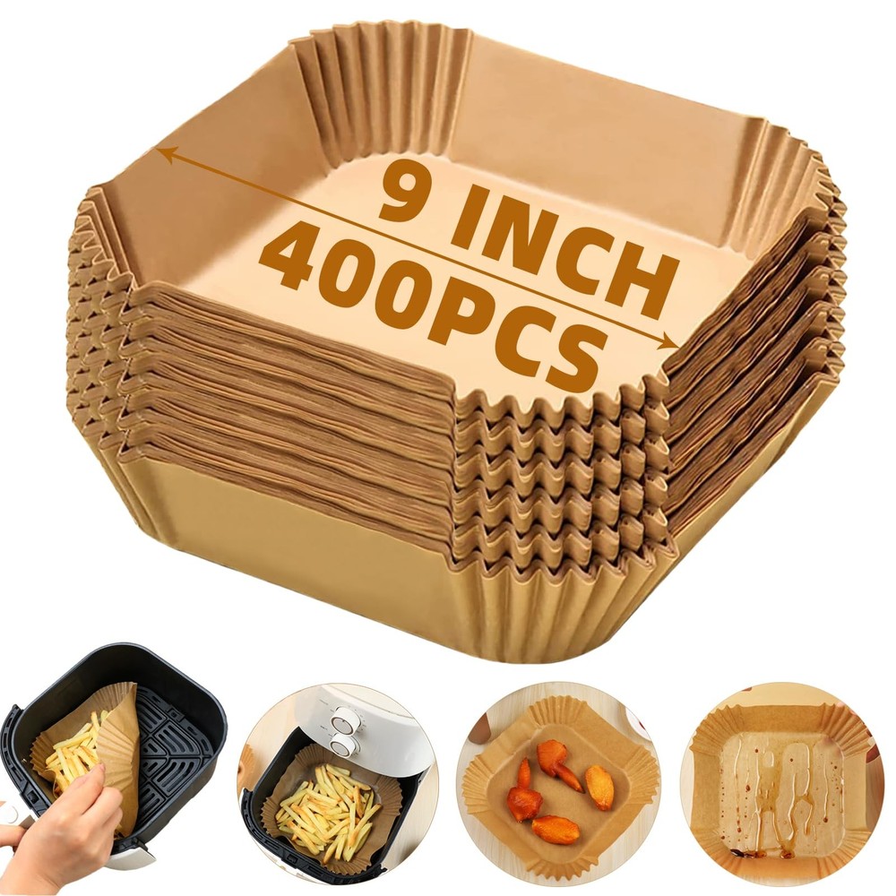 Air Fryer Liners Disposable, 9'' Square for 5-8QT