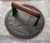 Norpro Cast Iron Bacon Grill Press 8.75 in Heavy Duty Hardwood Handle gallery