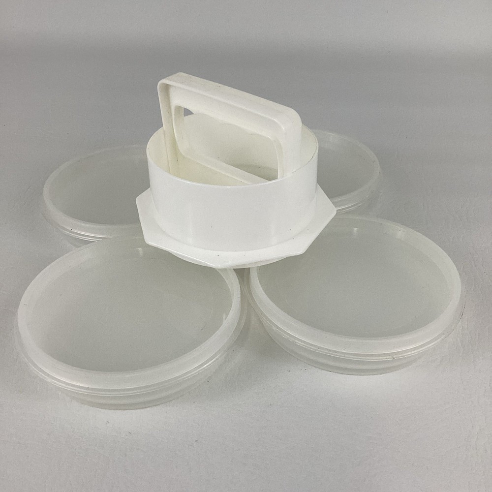 Mission Gallery Hamburger Press Burger Mold Storage Containers Patty Maker Set