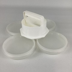 Mission Gallery Hamburger Press Burger Mold Storage Containers Patty Maker Set