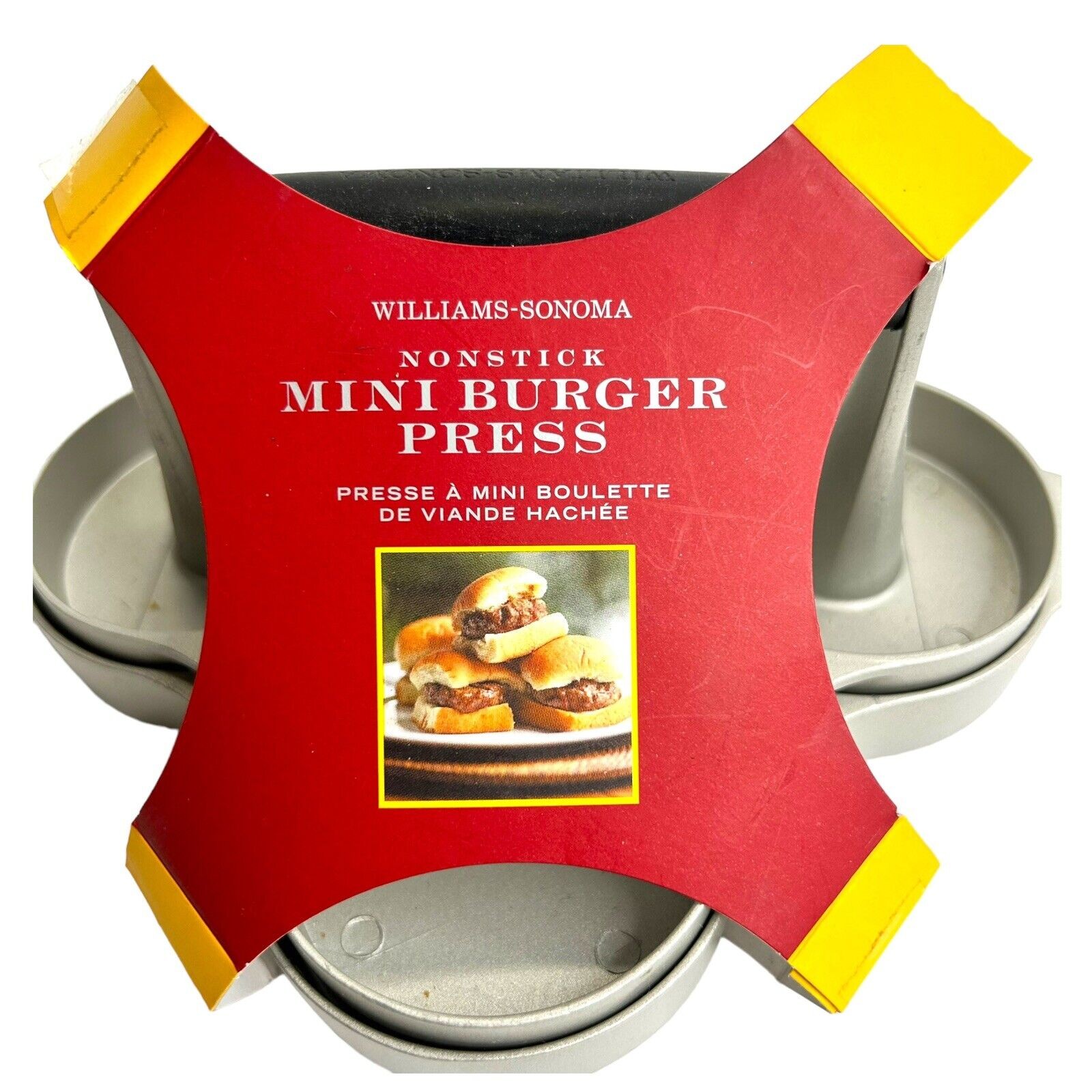 Williams Sonoma Nonstick Mini Slider Burger Press 4 -Hole gallery