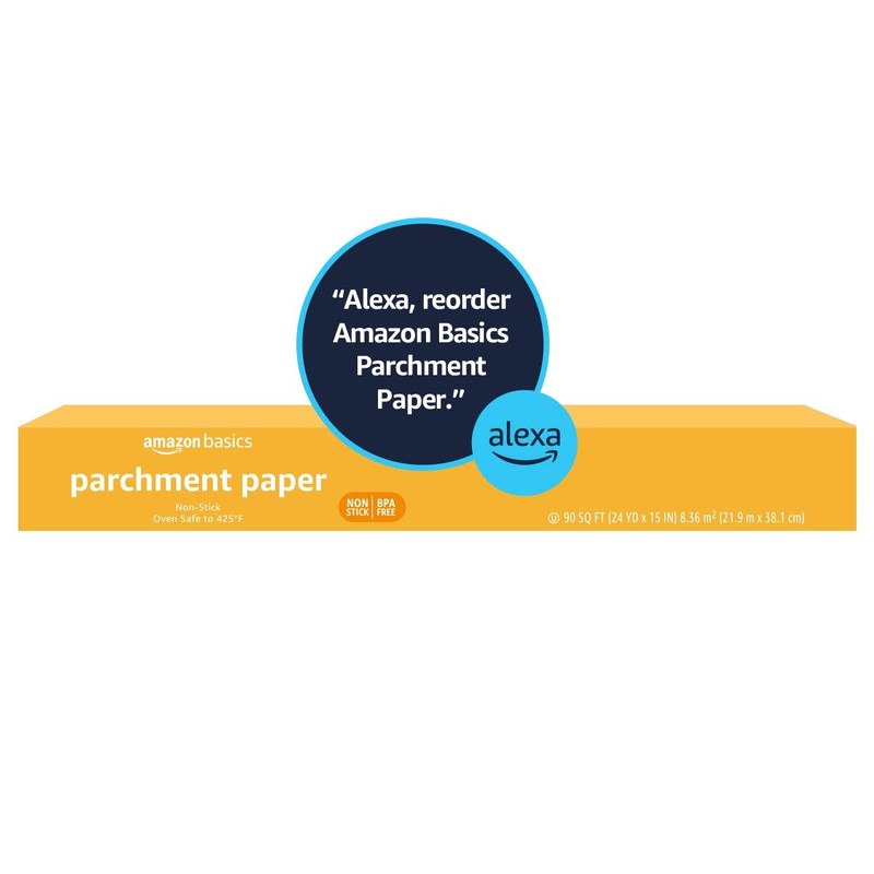 Amazon Basics Non-Stick Parchment Paper for Baking, Cooking, Pack of 1, kraft gallery