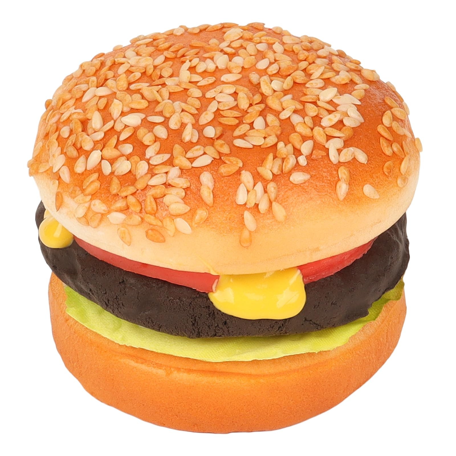 CHRWAKLE Artificial Hamburger Fake Burger Realistic Food Display Golden Brown gallery