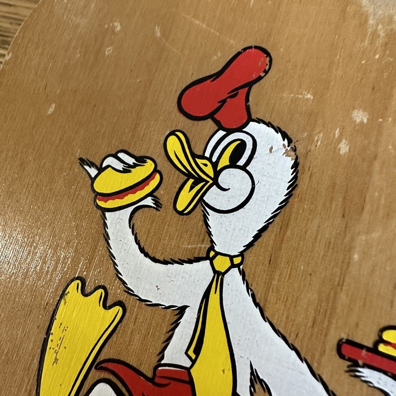 Vintage Hamburger Press Double Sided Mold MCM Chicken Kitchen Decor RARE gallery