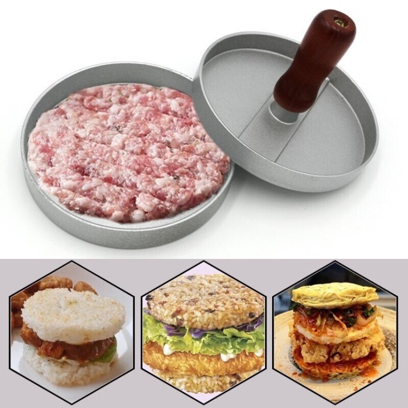 Prensa De Carne De Hamburguesas Molde Redondo para Carne De Res Barbacoa Cocina gallery