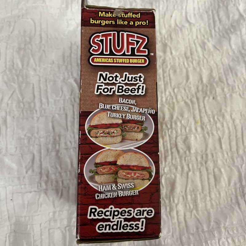 Stufz Stuffed Burger Press Hamburger Patty Maker As Seen On TV NEW Open Box gallery