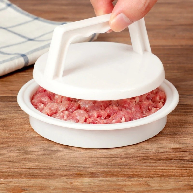 1Pcs Hamburger Press Stuffed Burger Press Plastic Meat Grill Party Burger USA gallery