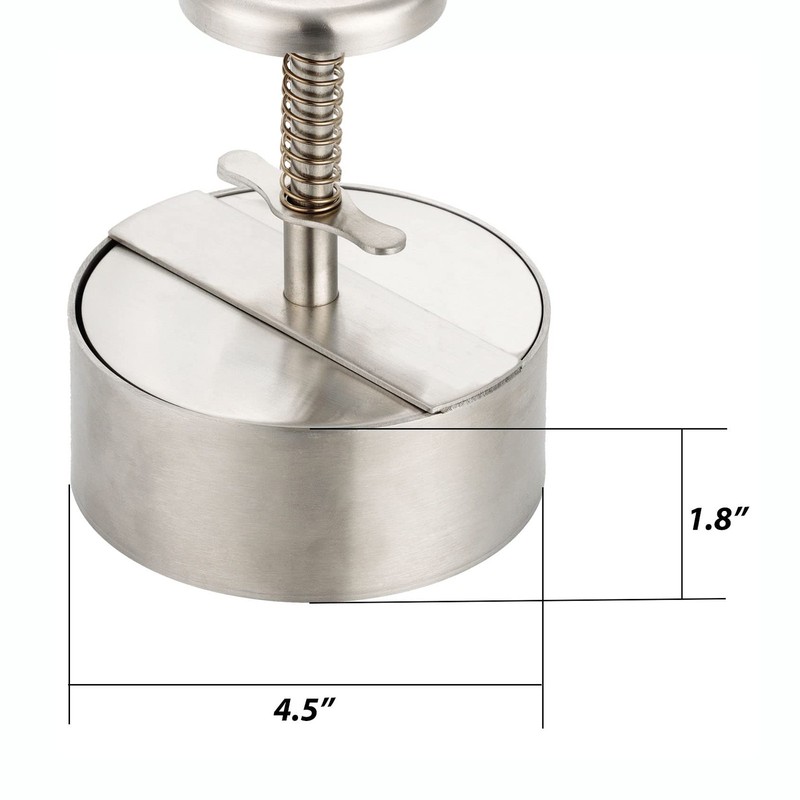 Stainless Steel Hamburger Patty Maker Burger Press For Grill Griddle Flat BBQ gallery