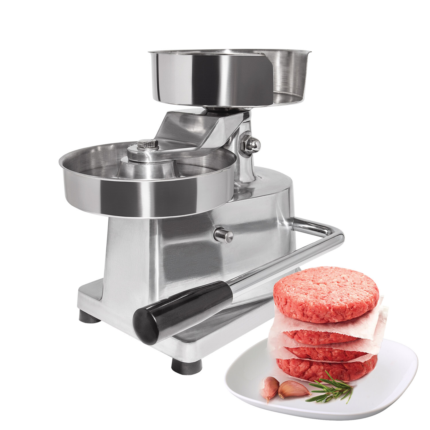 ALDKitchen Hamburger Maker | 6-inch Meat Patties | 500 Pcs Paper Sheet Free Set gallery
