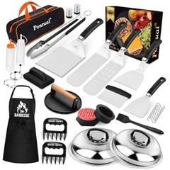 31PCS Griddle Accessories Kit for Blackstone, Flat Top Hibachi Grill Spatula